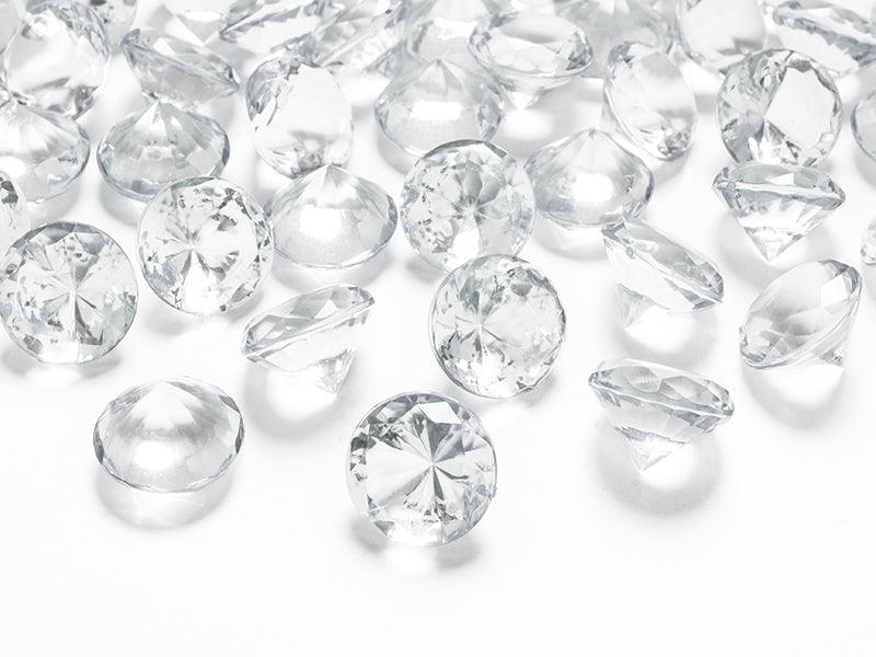 Diamant Konfetti, farblos, 20mm (1 VPE / 10 Stk.) - FeierGlanz